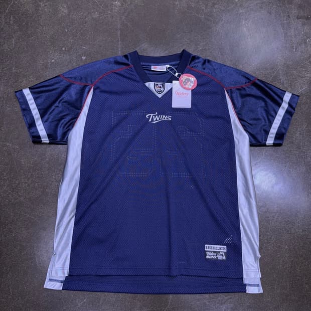 LG 엘지 트윈스 x 빠더너스 메쉬 져지 티셔츠 유니폼 네이비 L