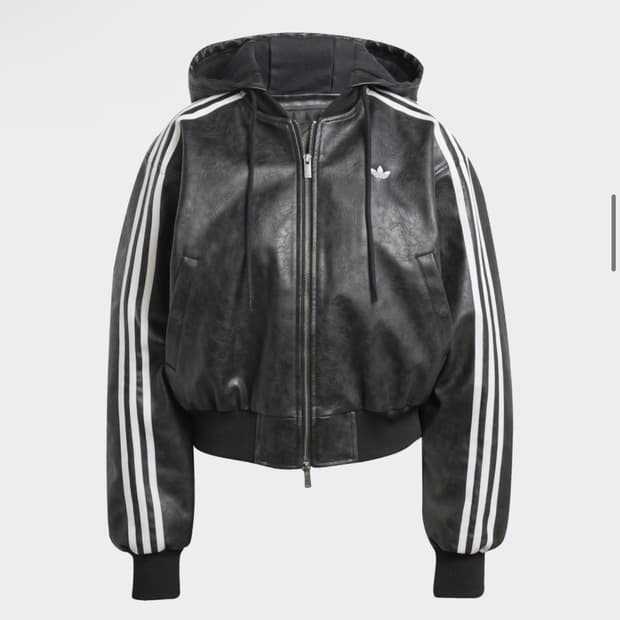 (W) 아디다스 아딜레늄 시즌 3 빈티지 포우 레더 자켓 블랙 - KR 