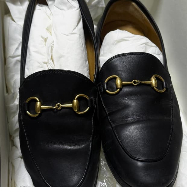 구찌 홀스빗 조르단 로퍼 레더 36 230 사이즈