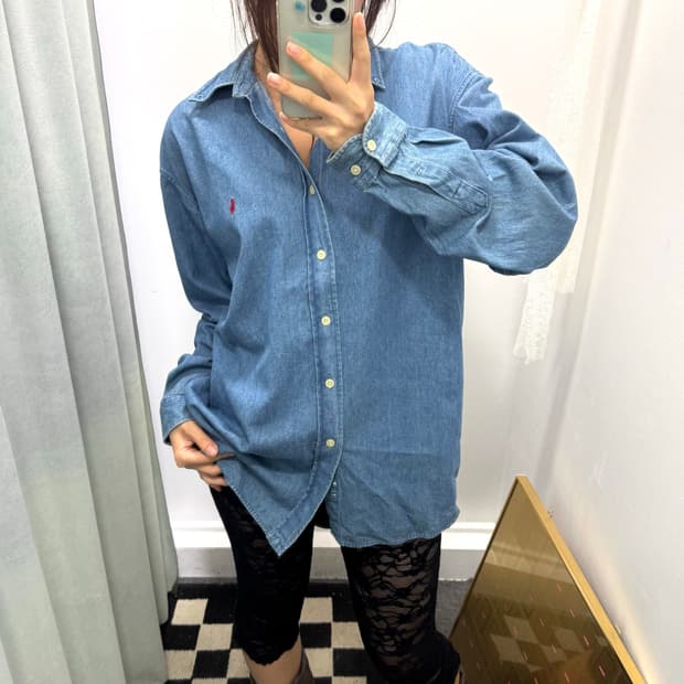 폴로 데님 셔츠