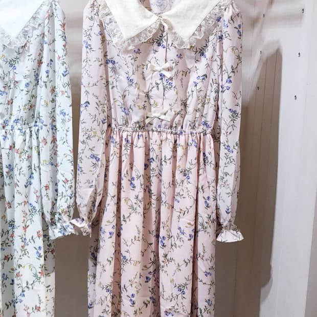 허니 시나몬 빈티지 원피스 꽃무늬 일브 일본 브랜드 양산형 로리타