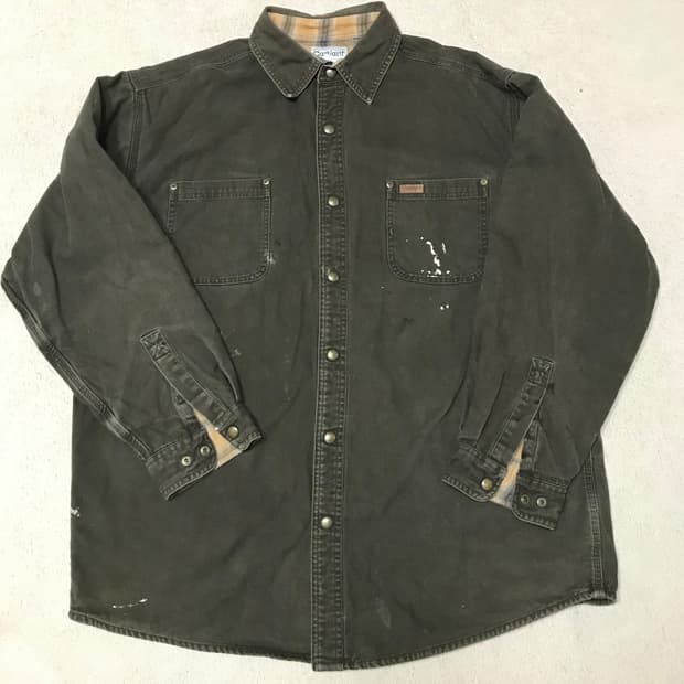 Carhatt 칼하트 다크브라운 누빔 워크 셔츠자켓 xL