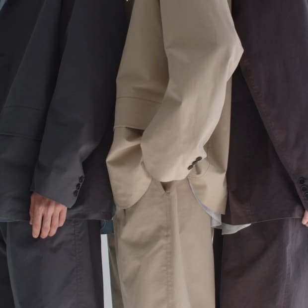 노드아카이브 레이지 보이 싱글 셋업 네이비0사이즈 (자켓 + 치노팬츠)