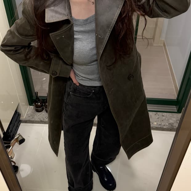 더오픈프로덕트 빈티지 가을코트 (딥브라운)