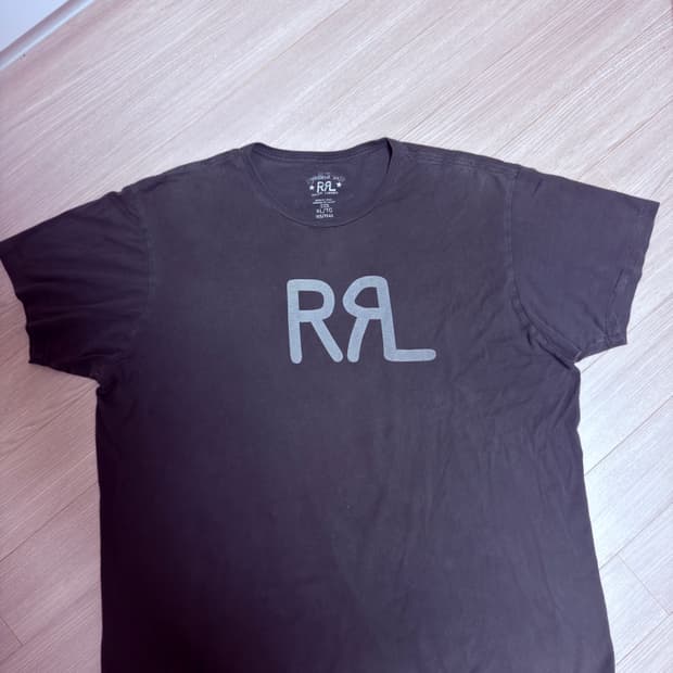 rrl 더블알엘 로고 티 xl