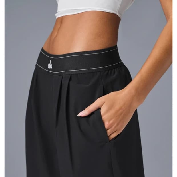 알로 alo 요가 수츠업 트라우저 레귤러 블랙 S (희귀템!!)