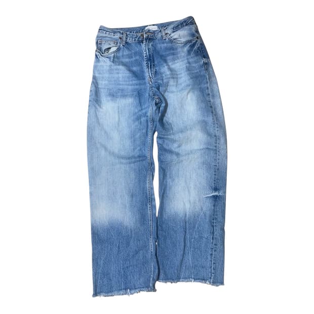 ZARA 자라 도밍고 워싱 와이드 팬츠