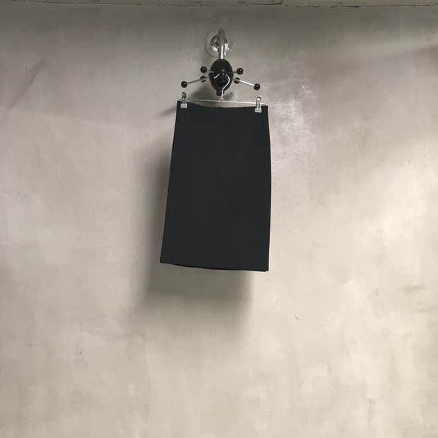 질샌더 NAVY 블랙 스커트 34