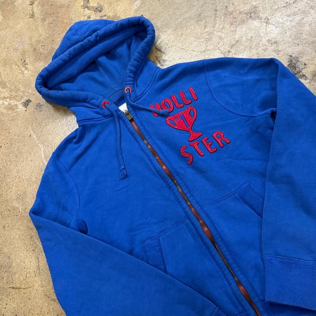 홀리스터 블루 후드집업
