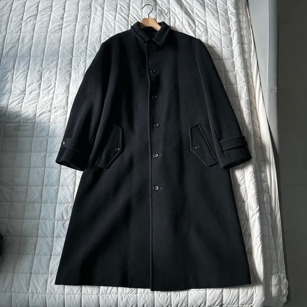 09fw 요지야마모토 뿌르옴므 멜튼울 버튼다운 코트