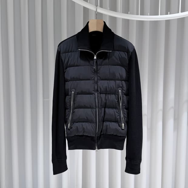 48 / 톰포드 메리노울 007 블랙 니트패딩