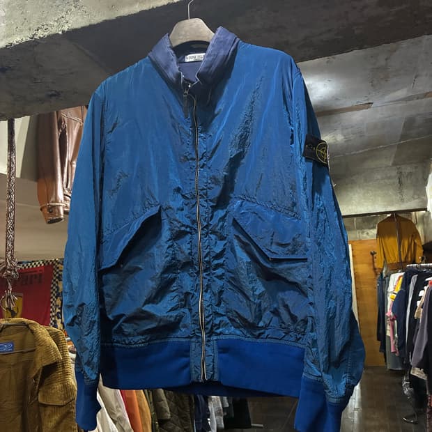 00s Stone Island 스톤 아일랜드 나일론 집업 자켓