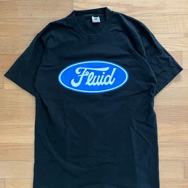 90s the fluid 플루이드 포드 패러디 티셔츠 L