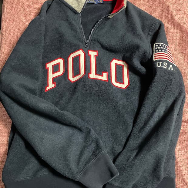 폴로 랄프로렌 하프집업 플리스 M