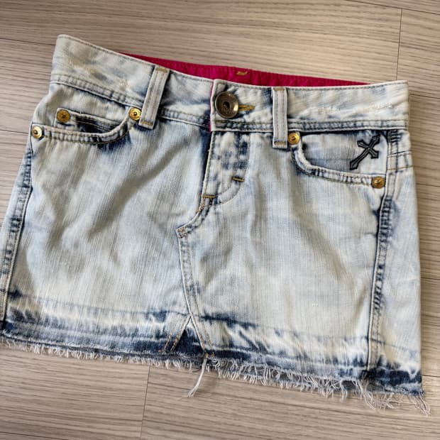 펑크 미니 스커트 Y2K 데님 스커트 punky denim skirt