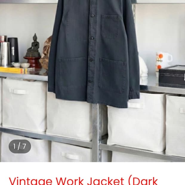 빈티지 워크자켓 (다크네이비)