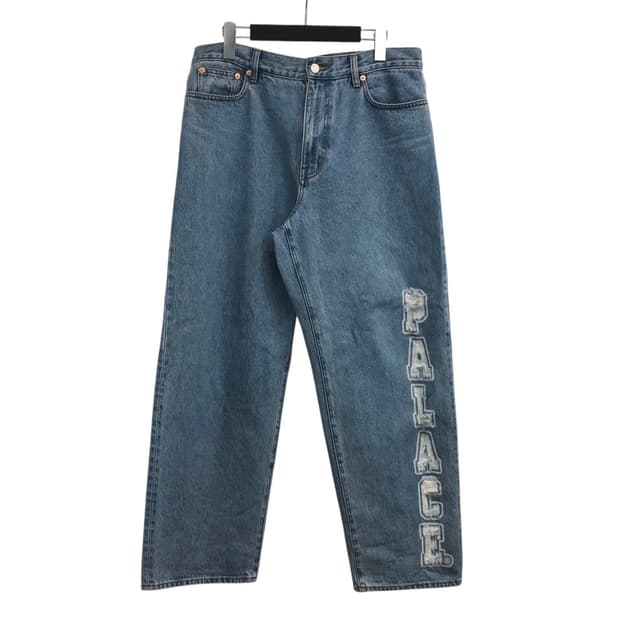 PALACE 'P90 COLLEGE STRESS BAGGY JEANS'