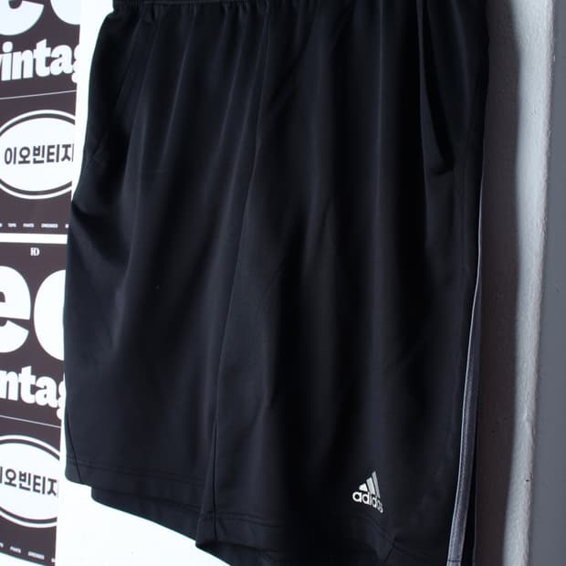 (L-XL) 아디다스 반바지 팬츠 블랙 삼선 밴딩 올드스쿨-P10108