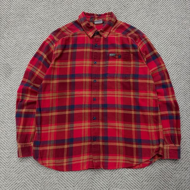 컬럼비아 체크 셔츠 v2690