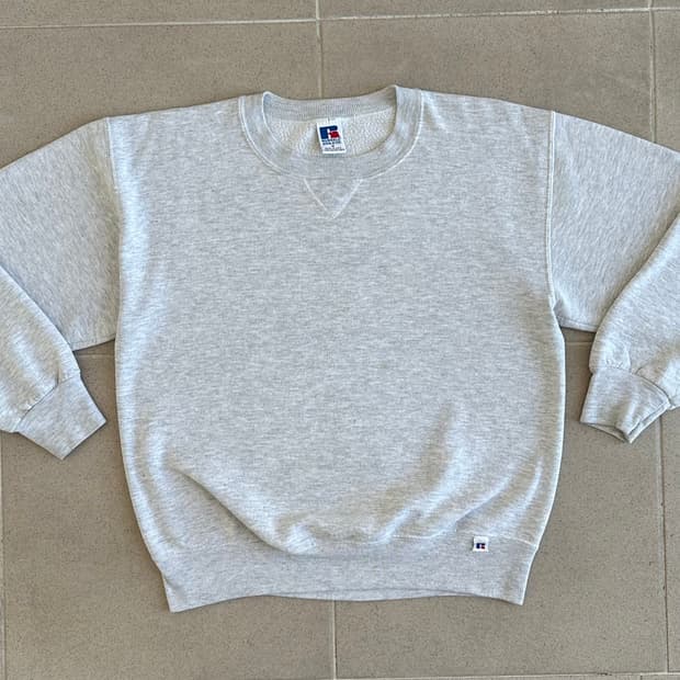 90s 빈티지 러셀 스웻셔츠 그레이 M USA