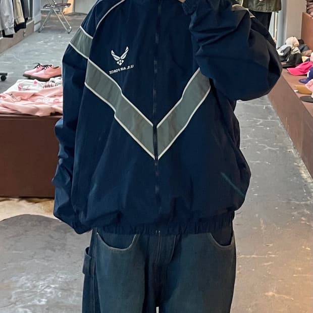 lpfu 미공군 네이비 바람막이자켓 H1857