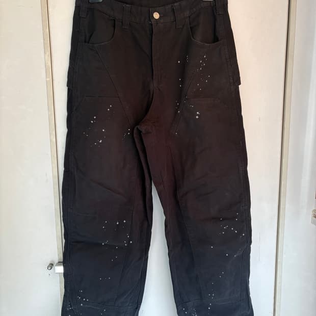 노매뉴얼 페인티드 더블니 팬츠 L 