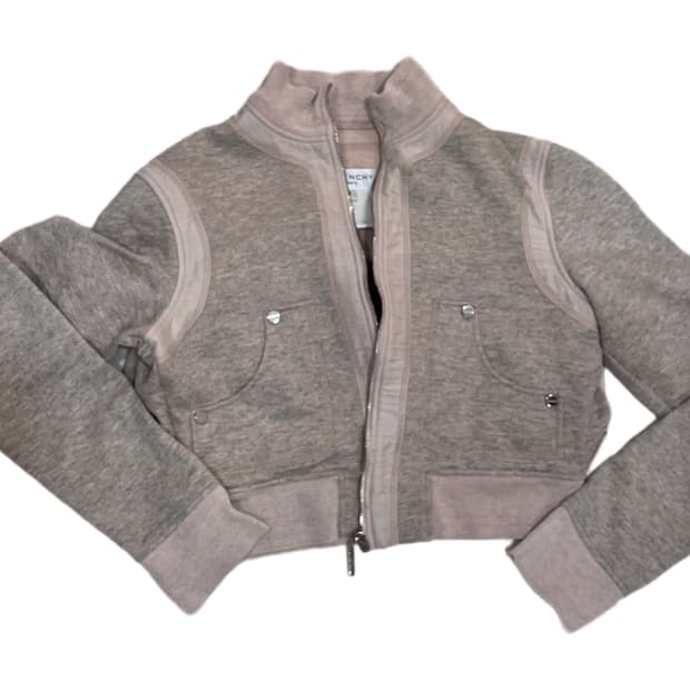 지방시 멜란지 핑크 자켓