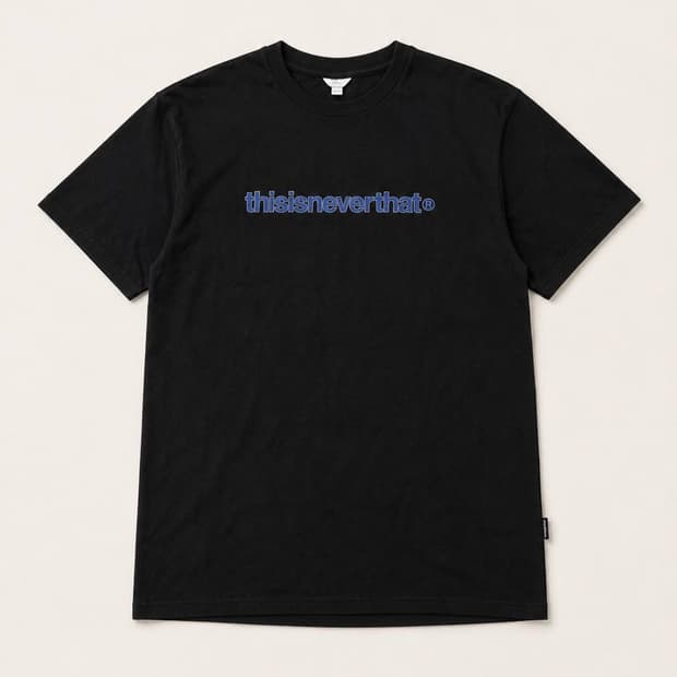 Thisisneverthat 디네뎃 블루 로고 라운드 반팔