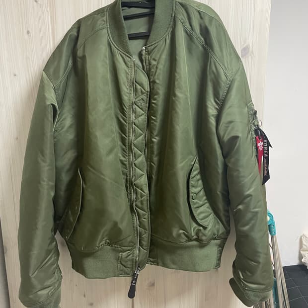 XL 알파인더스트리 ma-1 세이지그린