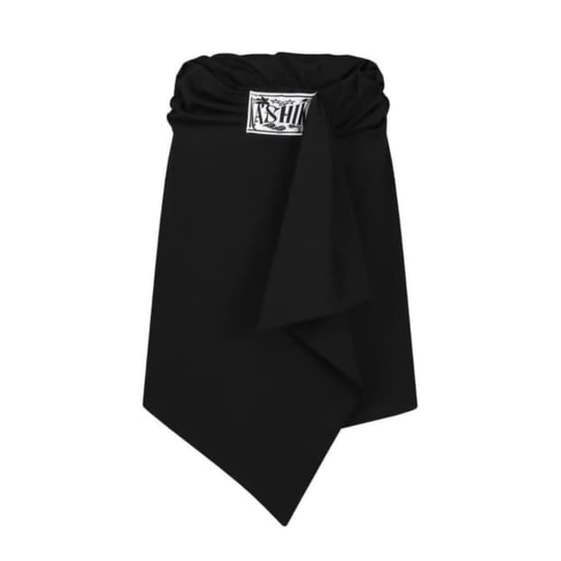 카시코 드레이프 랩 스커트