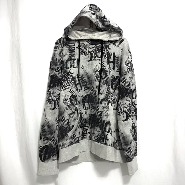 Black print hoodie