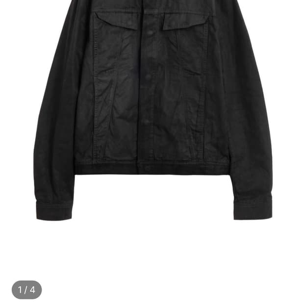 WAXED TRUCKER JACKET (BLACK)