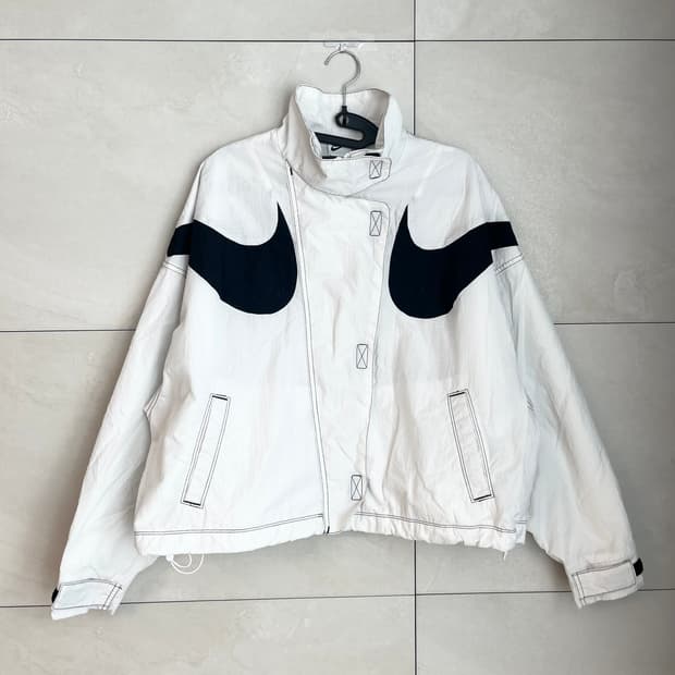 나이키 스우시 리펠 바람막이 화이트 (S) 