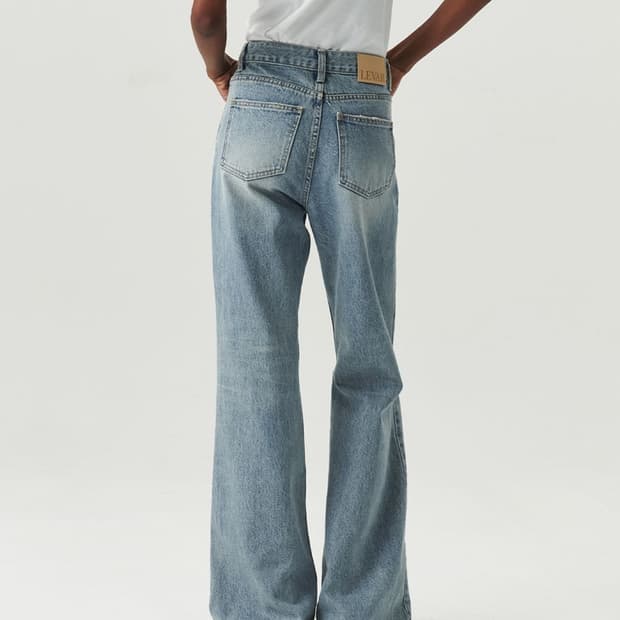 르바 Relaxed Boots Cut Denim