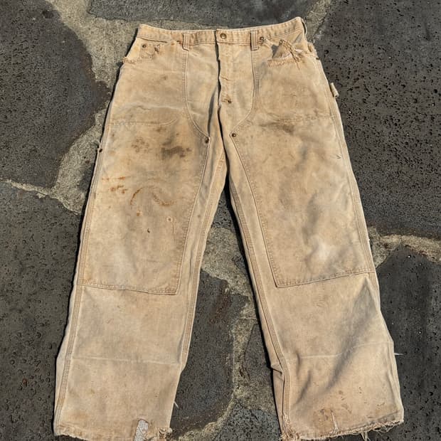 60s 빈티지 보로 칼하트 더블니 팬츠