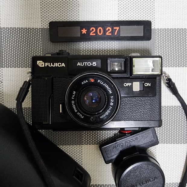 후지카 오토 5 필름카메라 케이스포함