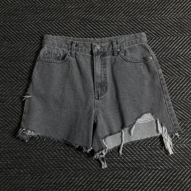 빈티지 우먼스 커팅 데님 숏 팬츠o 3325