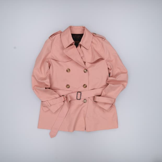 S 코치 여성 숏 트렌치자켓 0407H1