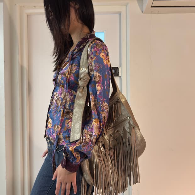 Dolce&Gabbana Floral Silk Blouse/ 38