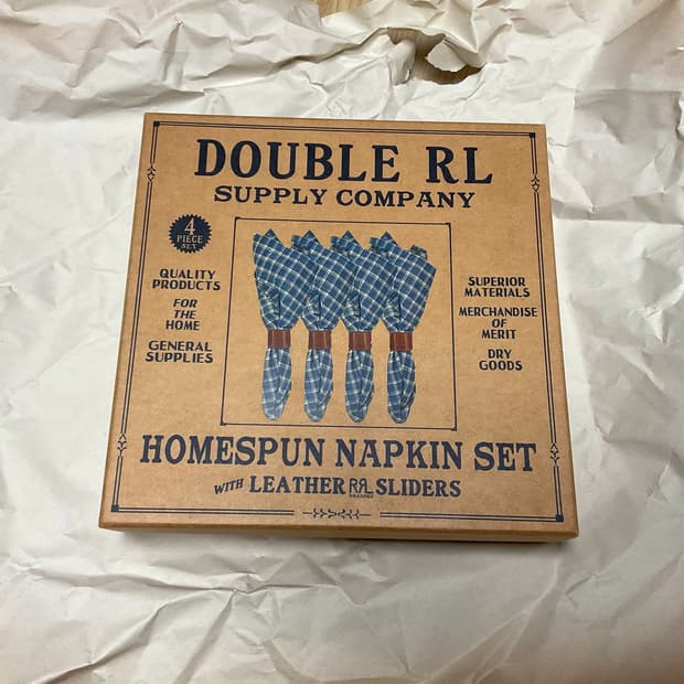 더블알엘 Rrl homespun napkin set