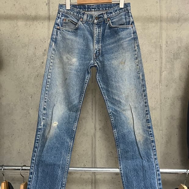 LEVI'S 505 ORANGE DENIM PANTS
