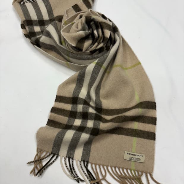 버버리 체크 캐시미어 머플러 스카프