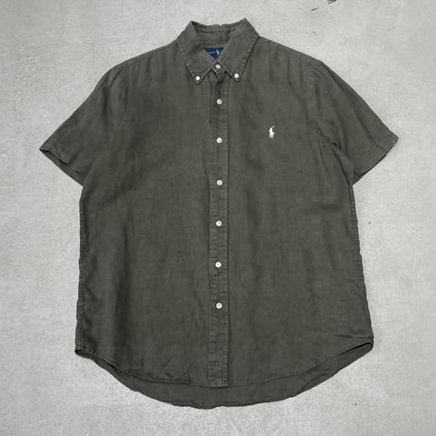 폴로 랄프로렌 신형큐알 린넨하프셔츠 s10796