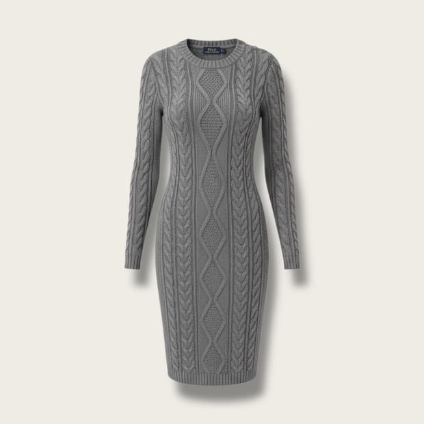 XS/ 폴로랄프로렌 꽈배기 니트 원피스