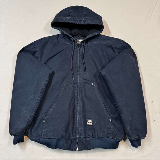 XL) BERNE USA 빈티지 워크웨어 액티브 후드집업 자켓