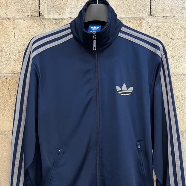 아디다스 파이어버드 네이비 그레이 트랙 탑 져지