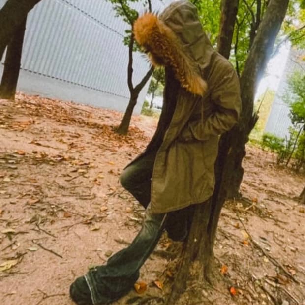 Goa 모즈 코트 레귤러 2-LA 탁한 브라운