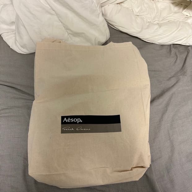 릭오웬스 x 이솝 토트백 아이보리 