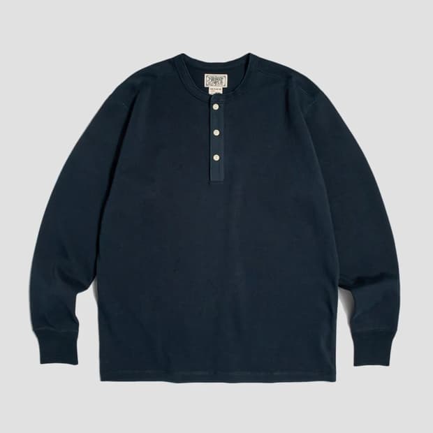 [새제품] 브론슨 헨리넥 블루(네이비) XXL