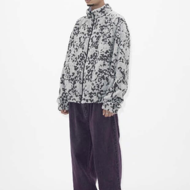 리버시블 레오파드 플리스 자켓